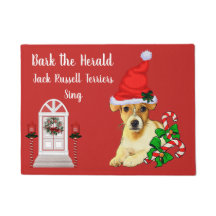Cute Jack Russell Terrier Kerstmis