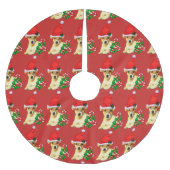 Cute Jack Russell Terrier Kerstmis Kerstboom Rok (Voorkant)