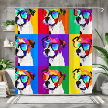 Cute Jack Russell Terriers in pop-stijl