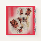 CUTE Jack Russell terriers print Notitieboek (Achterkant)