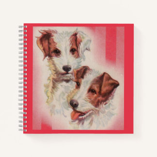 CUTE Jack Russell terriers print Notitieboek