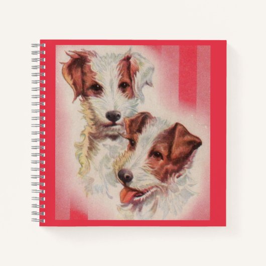 CUTE Jack Russell terriers print Notitieboek (Voorkant)