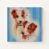 CUTE Jack Russell terriers print Notitieboek (Achterkant)