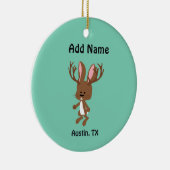 Cute Jackalope - Austin, Texas Keramisch Ornament (Rechts)