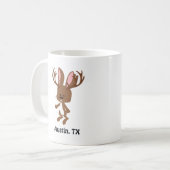 Cute Jackalope - Austin, Texas Koffiemok (Voorkant links)
