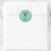 Cute Jackalope - Austin, Texas Ronde Sticker (Tas)