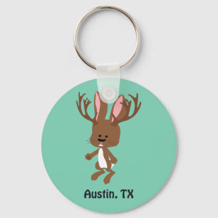 Cute Jackalope - Austin, Texas Sleutelhanger