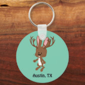 Cute Jackalope - Austin, Texas Sleutelhanger (Voorkant)