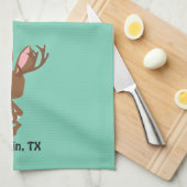 Cute Jackalope - Austin, Texas Theedoek (Quarter Fold)