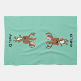 Cute Jackalope - Austin, Texas Theedoek