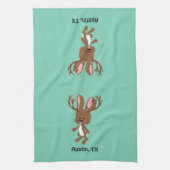 Cute Jackalope - Austin, Texas Theedoek (Verticaal)