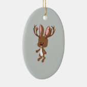 Cute Jackalope Keramisch Ornament (Rechts)