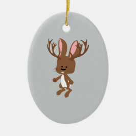 Cute Jackalope Keramisch Ornament