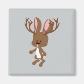 Cute Jackalope Magneet (Voorkant)