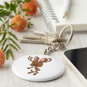 Cute Jackalope Sleutelhanger (Zijkant)