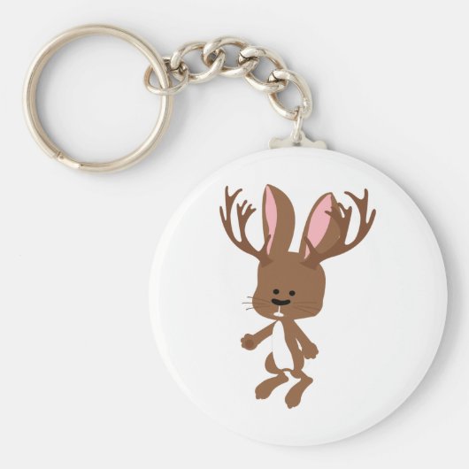 Cute Jackalope Sleutelhanger (Voorkant)