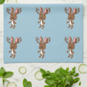 Cute Jackalope Theedoek (Gevouwen)