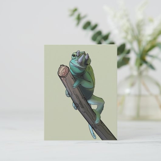 Cute Jackson's Chameleon Briefkaart (Staand voorkant)
