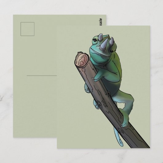 Cute Jackson's Chameleon Briefkaart (Voorkant / Achterkant)