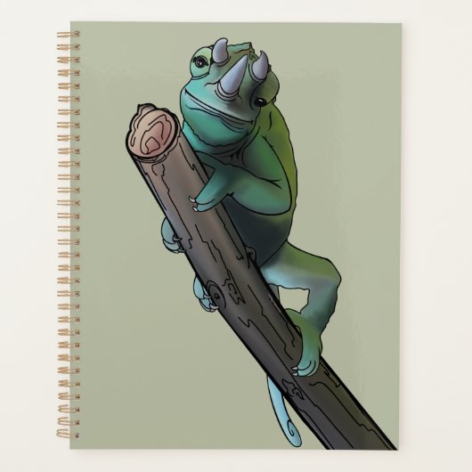 Cute Jackson's Chameleon Planner (Voorkant)