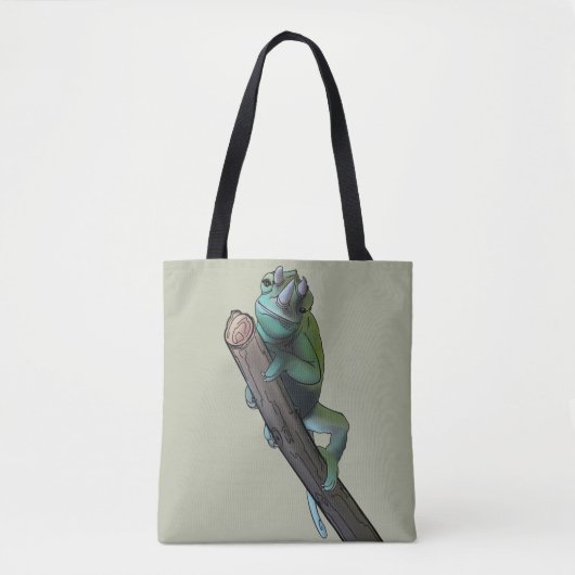 Cute Jackson's Chameleon Tote Bag (Voorkant)