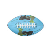 Cute jaguar black panther cat cartoon illustratie american football (Voorkant)