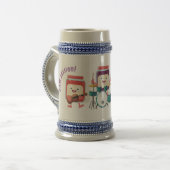 Cute jam Session cartoon Musician humor Bierpul (Voorkant links)