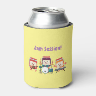 Cute jam Session cartoon Musician humor Blikjeskoeler