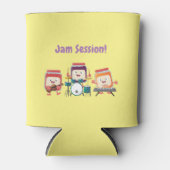 Cute jam Session cartoon Musician humor Blikjeskoeler (Voorkant)
