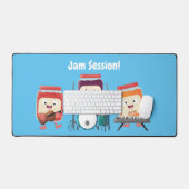 Cute jam Session cartoon Musician humor Bureaumat (Keyboard & Muis)
