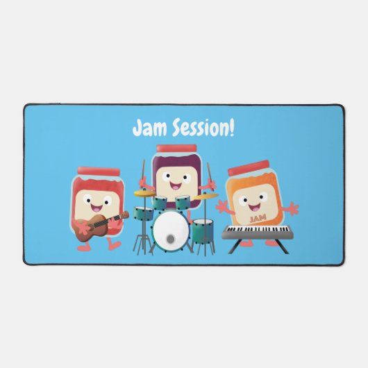 Cute jam Session cartoon Musician humor Bureaumat (Voorkant)