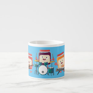 Cute jam Session cartoon Musician humor Espresso Kop