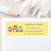 Cute jam Session cartoon Musician humor Etiket (Insitu)