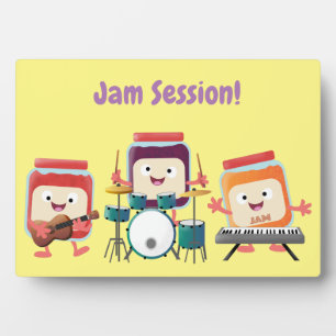 Cute jam Session cartoon Musician humor Fotoplaat
