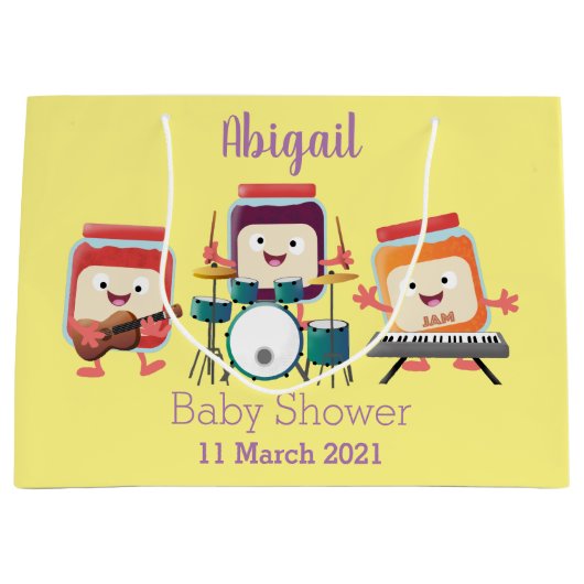 Cute jam Session cartoon Musician humor Groot Cadeauzakje (Voorkant)