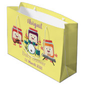 Cute jam Session cartoon Musician humor Groot Cadeauzakje (Achterkant Gekanteld)