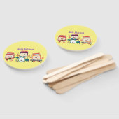Cute jam Session cartoon Musician humor Handwaaier (Niet-gemonteerd)