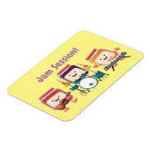 Cute jam Session cartoon Musician humor Magneet (Linkerzijde)
