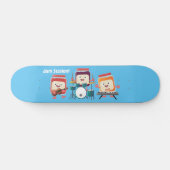 Cute jam Session cartoon Musician humor Persoonlijk Skateboard (Horizontaal)