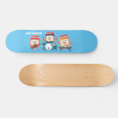 Cute jam Session cartoon Musician humor Persoonlijk Skateboard (Horizontaal)
