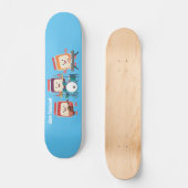 Cute jam Session cartoon Musician humor Persoonlijk Skateboard (Voorkant)