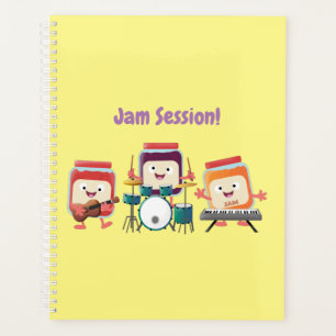 Cute jam Session cartoon Musician humor Planner