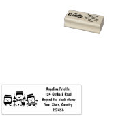 Cute jam Session cartoon Musician humor Rubberstempel (Gestempeld)