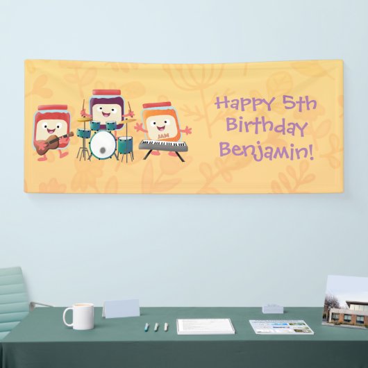 Cute jam Session cartoon Musician humor Spandoek (Beurs)