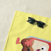 Cute jam Session cartoon Musician humor Strandlaken (In situ)