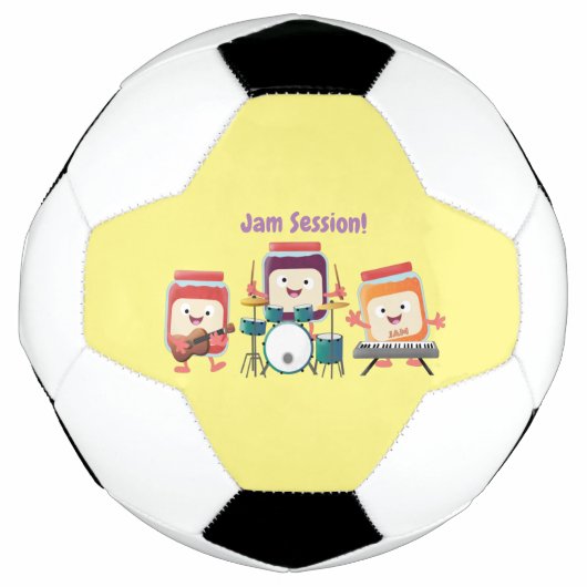 Cute jam Session cartoon Musician humor Voetbal (Voorkant)