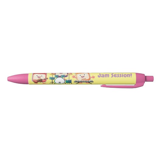 Cute jam Session cartoon Musician humor Zwarte Inkt Pen (Bodem)
