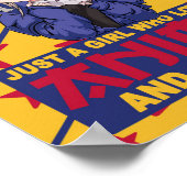 Cute Japan Anime and Gaming Kawaii Neko Girl Poster (Hoek)