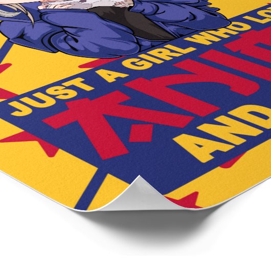 Cute Japan Anime and Gaming Kawaii Neko Girl Poster (Hoek)