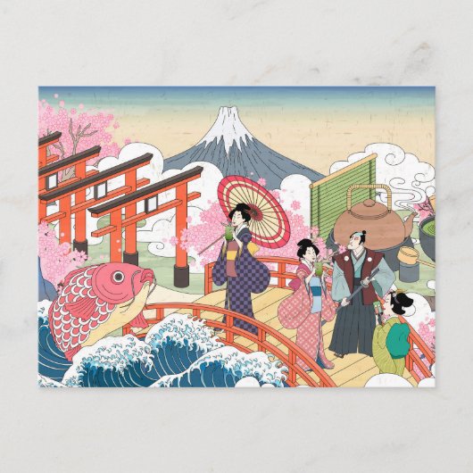 Cute Japan Briefkaart (Voorkant)